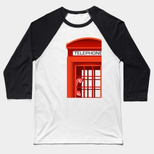 English Phone Booth Baseball T-Shirt